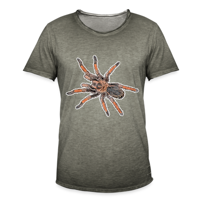 Männer Vintage T-Shirt Brachypelma emilia - Vintage Khaki