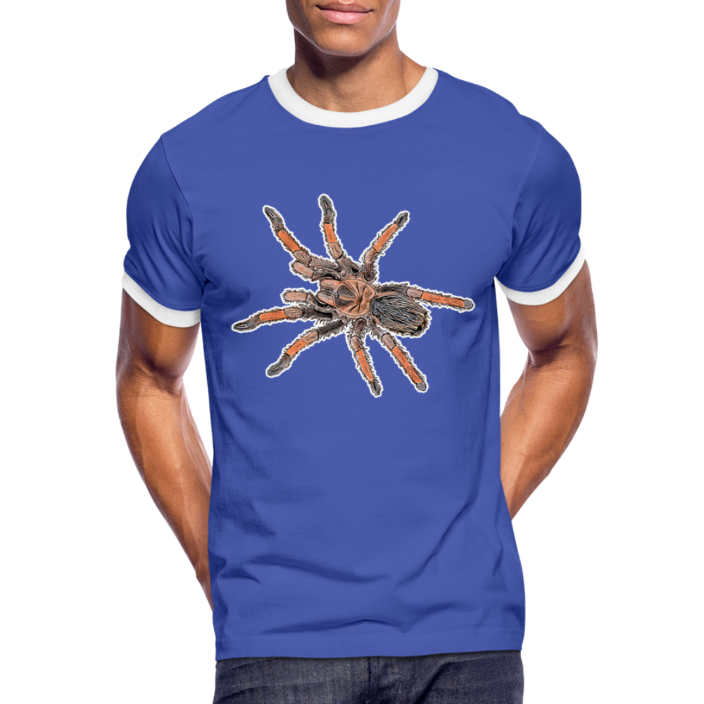 Männer Kontrast-T-Shirt Brachypelma emilia - Blau/Weiß