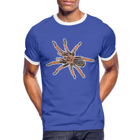 Männer Kontrast-T-Shirt Brachypelma emilia - Blau/Weiß