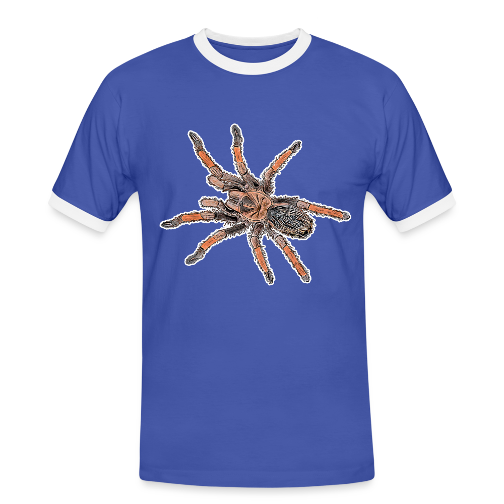 Männer Kontrast-T-Shirt Brachypelma emilia - Blau/Weiß