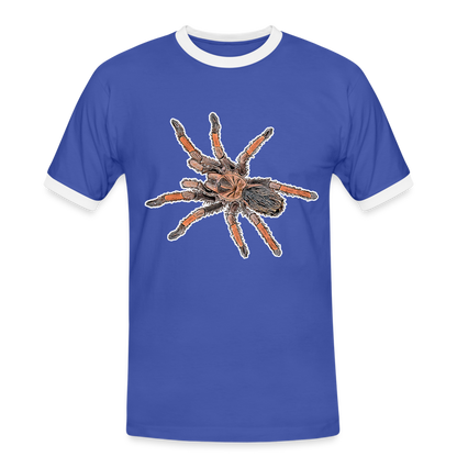 Männer Kontrast-T-Shirt Brachypelma emilia - Blau/Weiß
