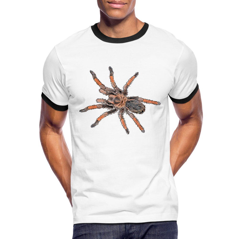 Männer Kontrast-T-Shirt Brachypelma emilia - Weiß/Schwarz