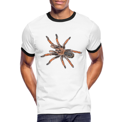 Männer Kontrast-T-Shirt Brachypelma emilia - Weiß/Schwarz