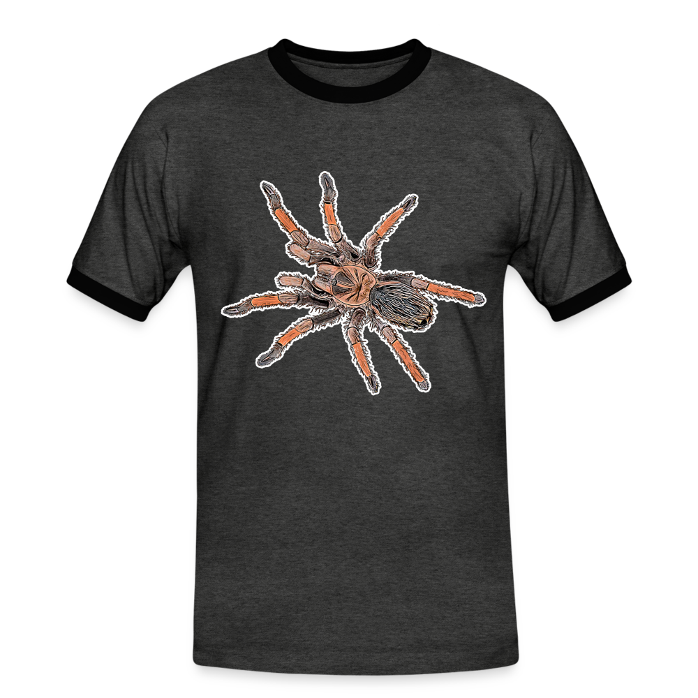 Männer Kontrast-T-Shirt Brachypelma emilia - Anthrazit/Schwarz