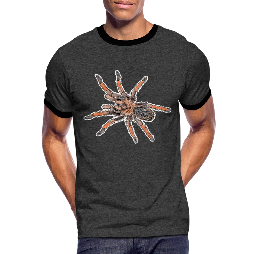 Männer Kontrast-T-Shirt Brachypelma emilia - Anthrazit/Schwarz