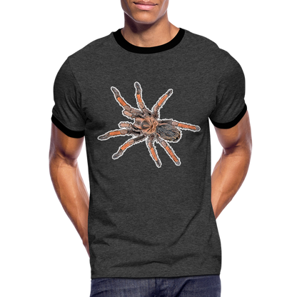 Männer Kontrast-T-Shirt Brachypelma emilia - Anthrazit/Schwarz