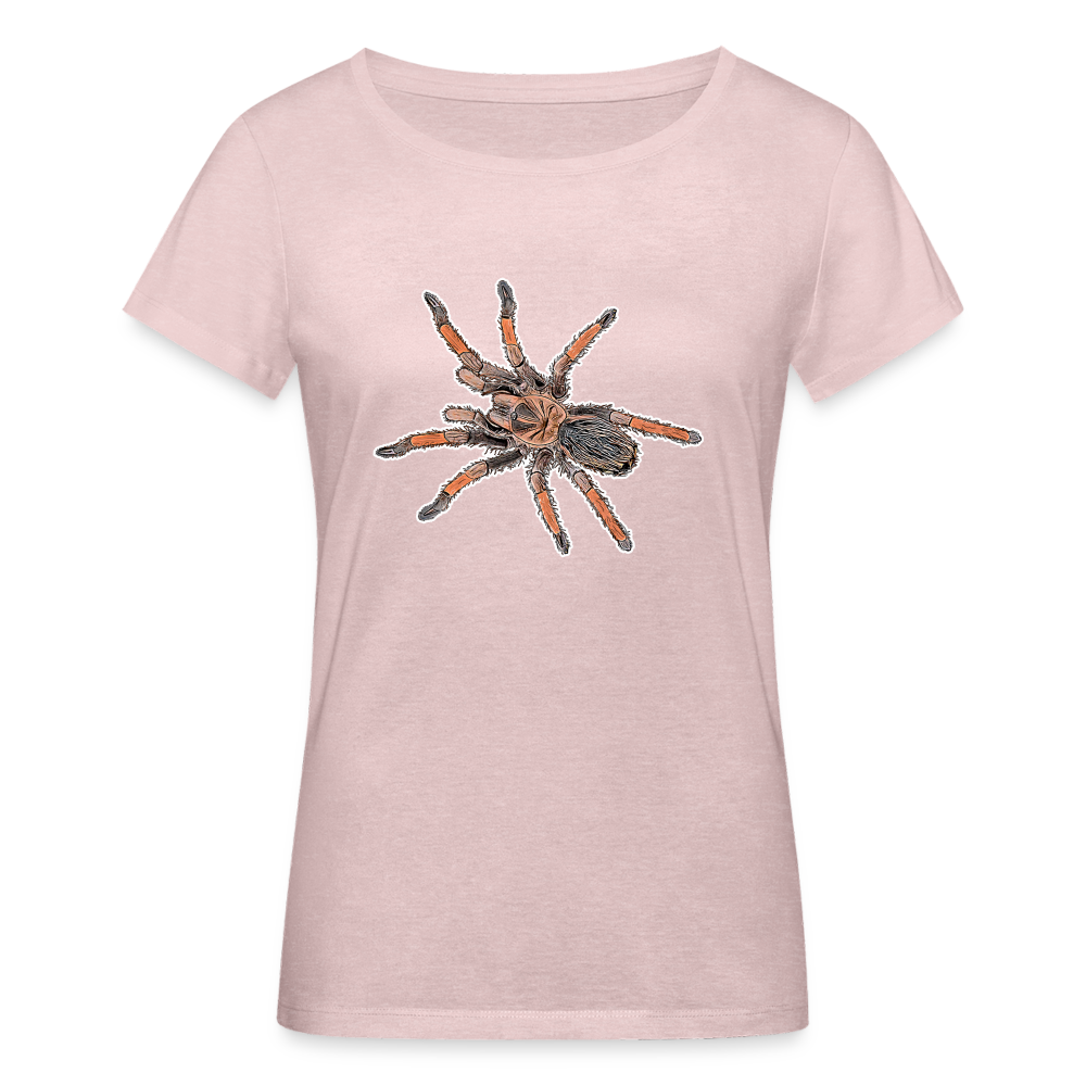 Frauen Stanley & Stella Bio-T-Shirt Brachypelma emilia - Rosa-Creme meliert
