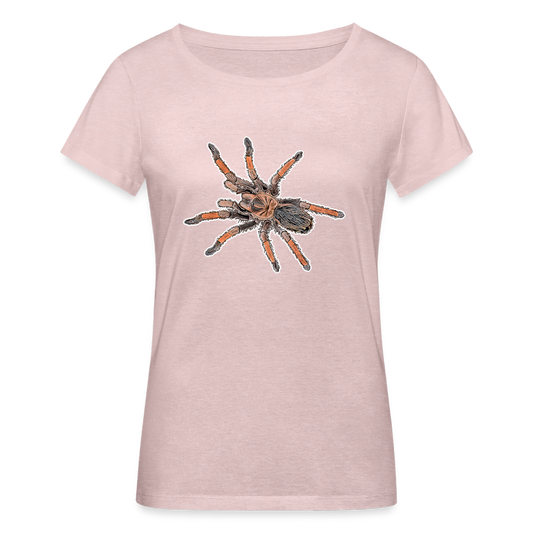 Frauen Stanley & Stella Bio-T-Shirt Brachypelma emilia - Rosa-Creme meliert