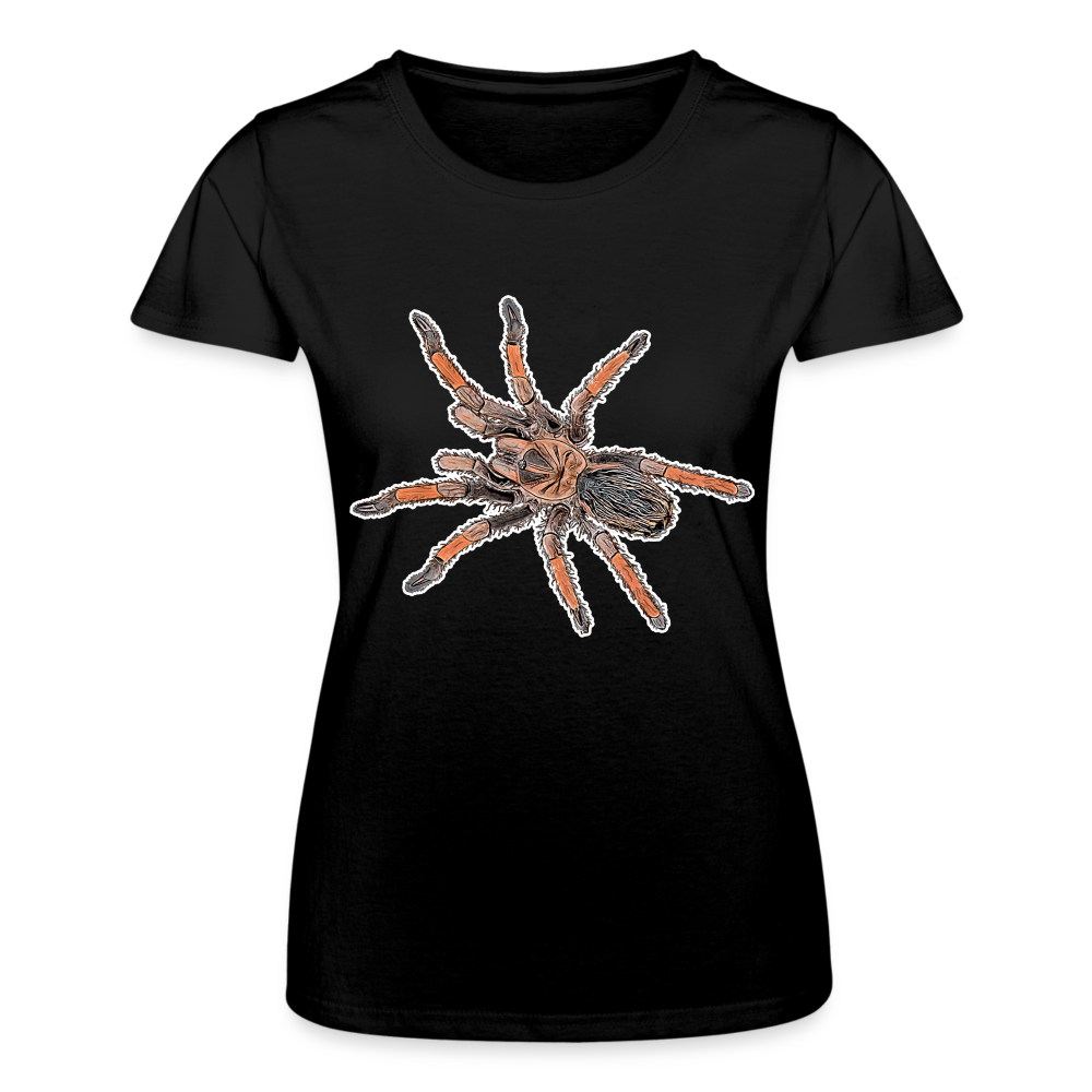 Frauen Fruit of the Loom T-Shirt Brachypelma emilia - Schwarz