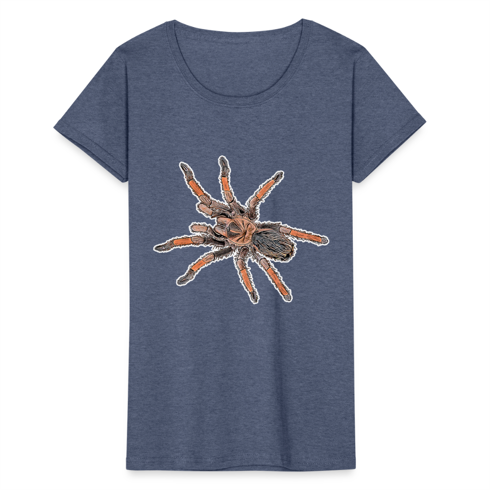 Frauen Fruit of the Loom T-Shirt Brachypelma emilia - Navy meliert