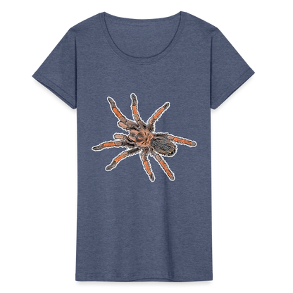 Frauen Fruit of the Loom T-Shirt Brachypelma emilia - Navy meliert