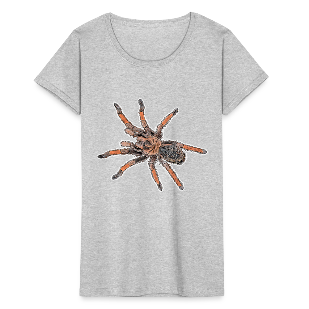 Frauen Fruit of the Loom T-Shirt Brachypelma emilia - Grau meliert