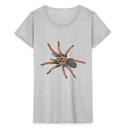 Frauen Fruit of the Loom T-Shirt Brachypelma emilia - Grau meliert
