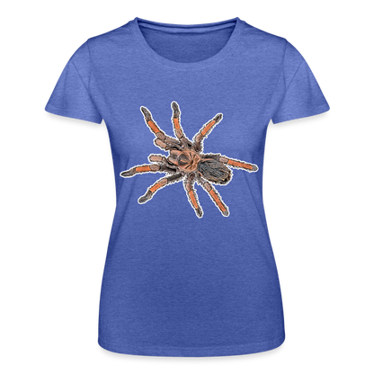Frauen Fruit of the Loom T-Shirt Brachypelma emilia - Blau meliert