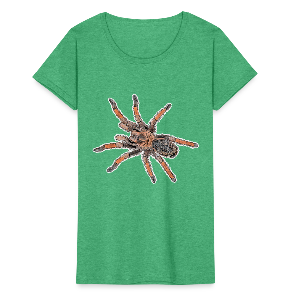 Frauen Fruit of the Loom T-Shirt Brachypelma emilia - Grün meliert