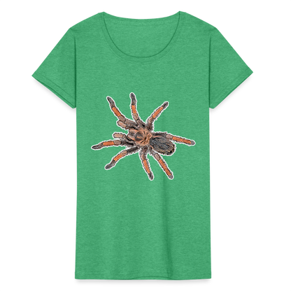 Frauen Fruit of the Loom T-Shirt Brachypelma emilia - Grün meliert