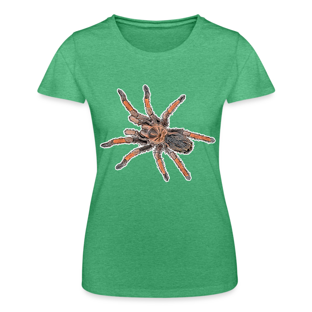 Frauen Fruit of the Loom T-Shirt Brachypelma emilia - Grün meliert