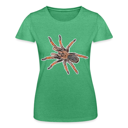 Frauen Fruit of the Loom T-Shirt Brachypelma emilia - Grün meliert