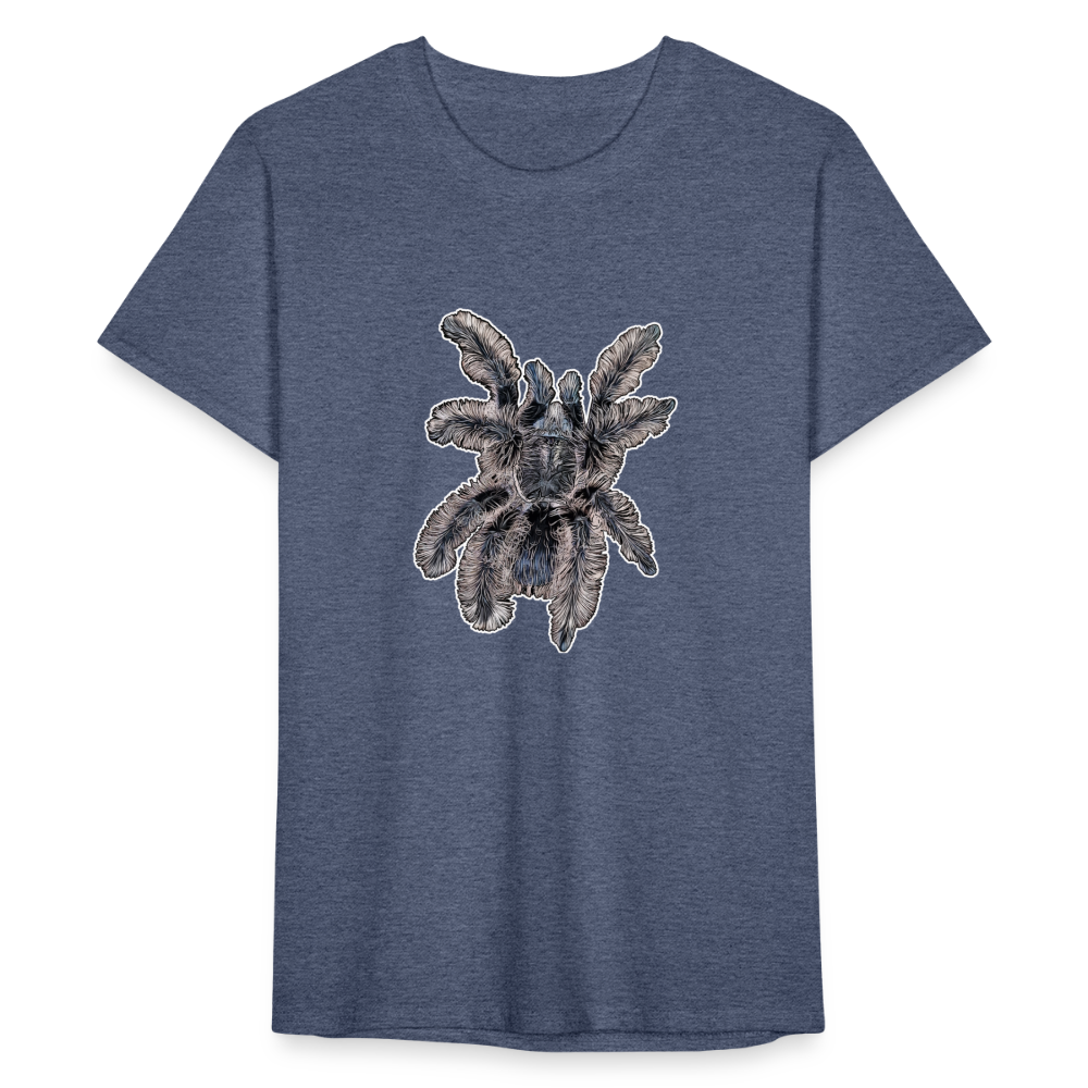 Männer Fruit of the Loom T-Shirt Tliltocatl albopilosus - Navy meliert