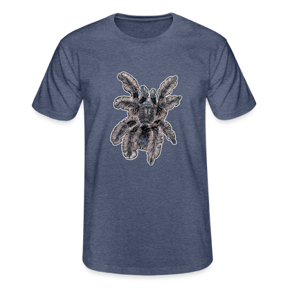 Männer Fruit of the Loom T-Shirt Tliltocatl albopilosus - Navy meliert