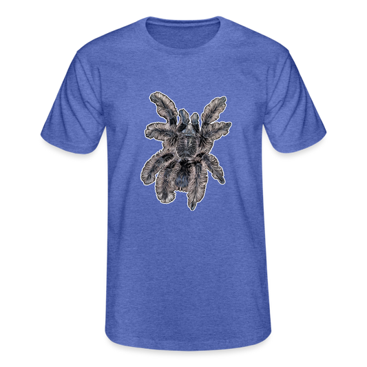 Männer Fruit of the Loom T-Shirt Tliltocatl albopilosus - Blau meliert
