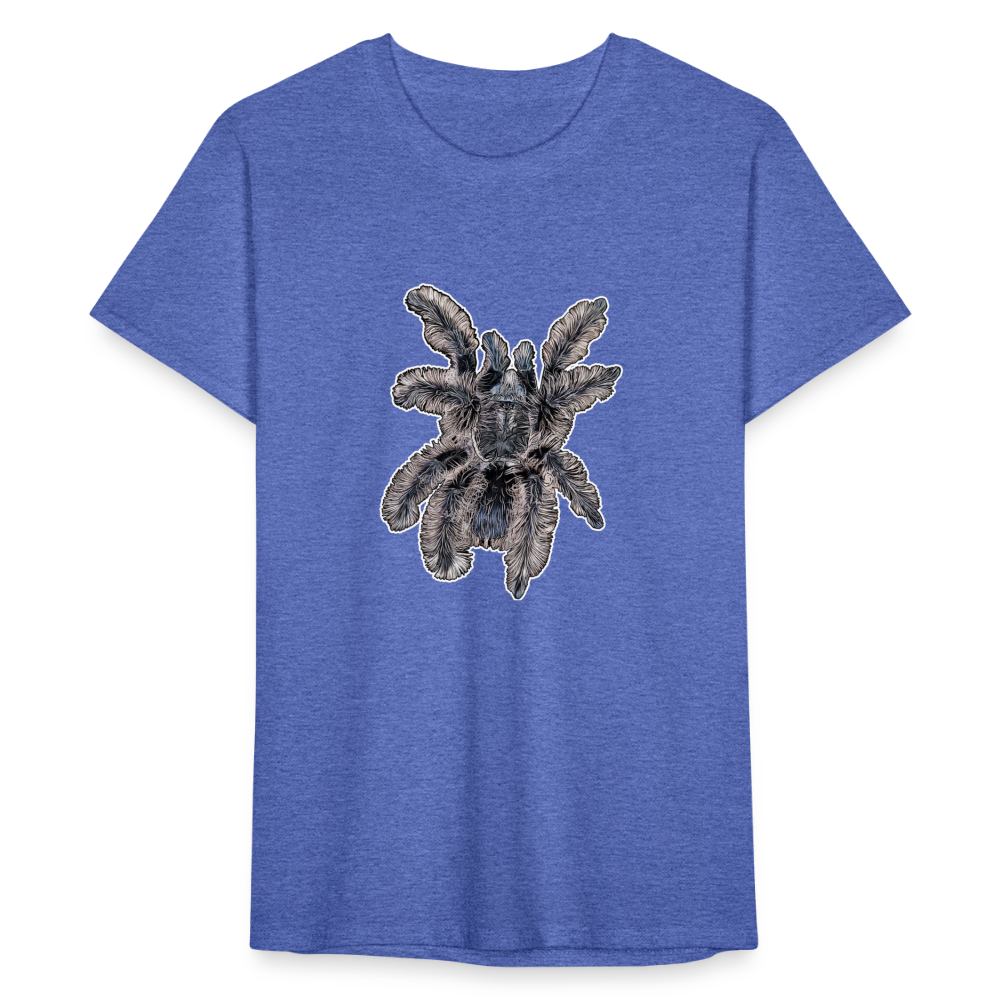 Männer Fruit of the Loom T-Shirt Tliltocatl albopilosus - Blau meliert