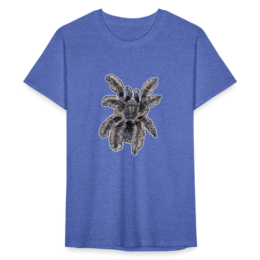 Männer Fruit of the Loom T-Shirt Tliltocatl albopilosus - Blau meliert
