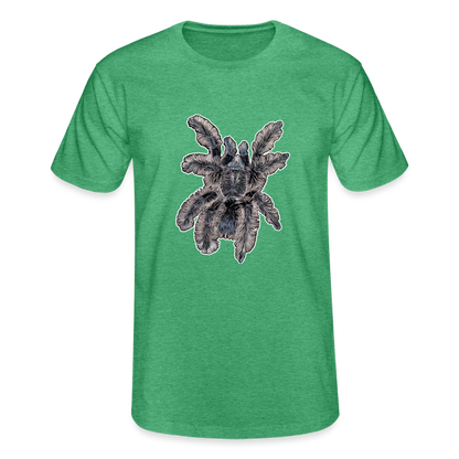 Männer Fruit of the Loom T-Shirt Tliltocatl albopilosus - Grün meliert