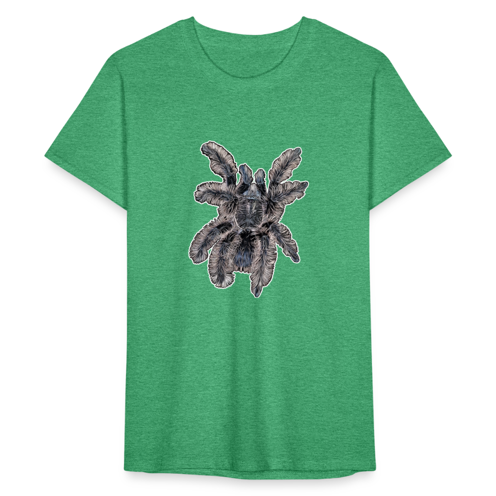 Männer Fruit of the Loom T-Shirt Tliltocatl albopilosus - Grün meliert