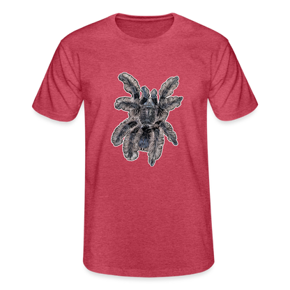 Männer Fruit of the Loom T-Shirt Tliltocatl albopilosus - Rot meliert