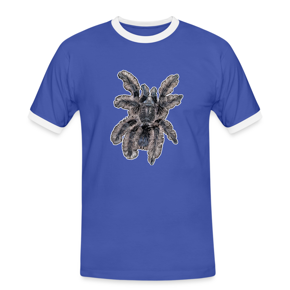Männer Kontrast-T-Shirt Tliltocatl albopilosus - Blau/Weiß