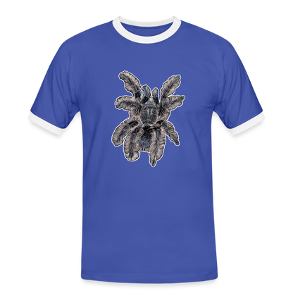 Männer Kontrast-T-Shirt Tliltocatl albopilosus - Blau/Weiß