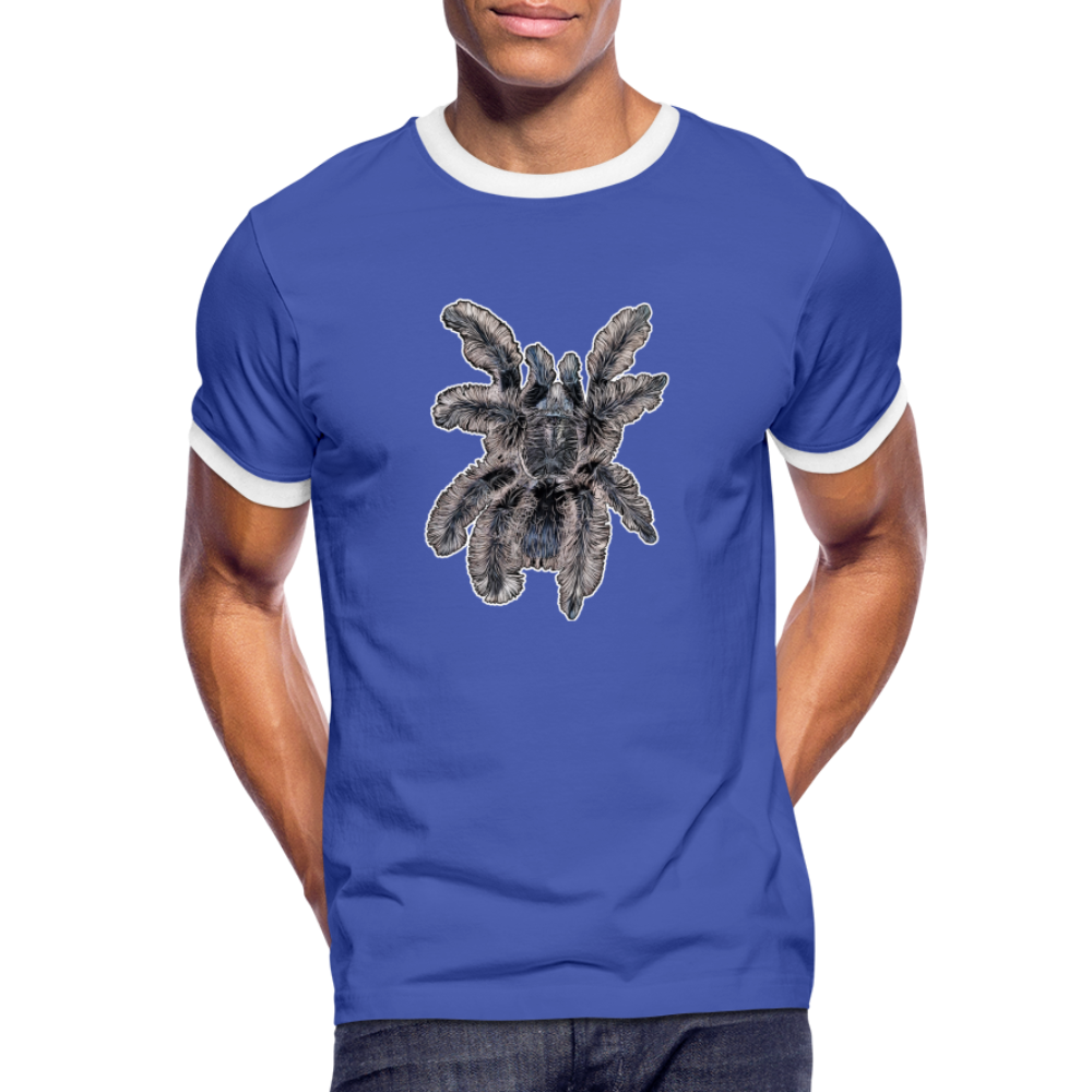 Männer Kontrast-T-Shirt Tliltocatl albopilosus - Blau/Weiß
