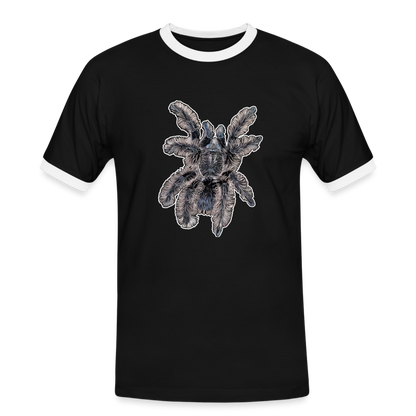 Männer Kontrast-T-Shirt Tliltocatl albopilosus - Schwarz/Weiß