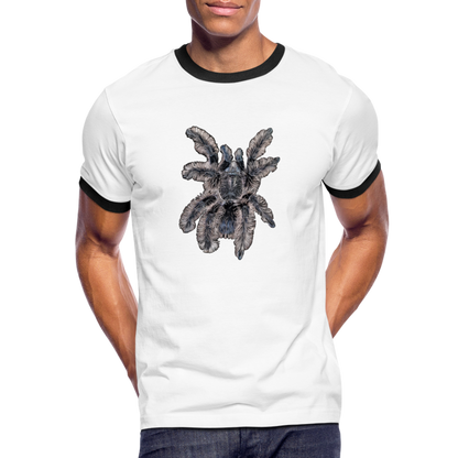 Männer Kontrast-T-Shirt Tliltocatl albopilosus - Weiß/Schwarz