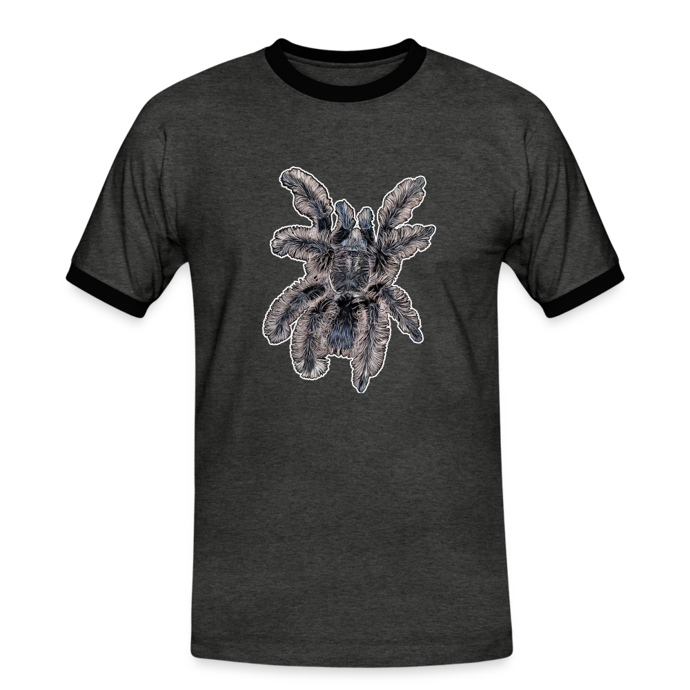 Männer Kontrast-T-Shirt Tliltocatl albopilosus - Anthrazit/Schwarz