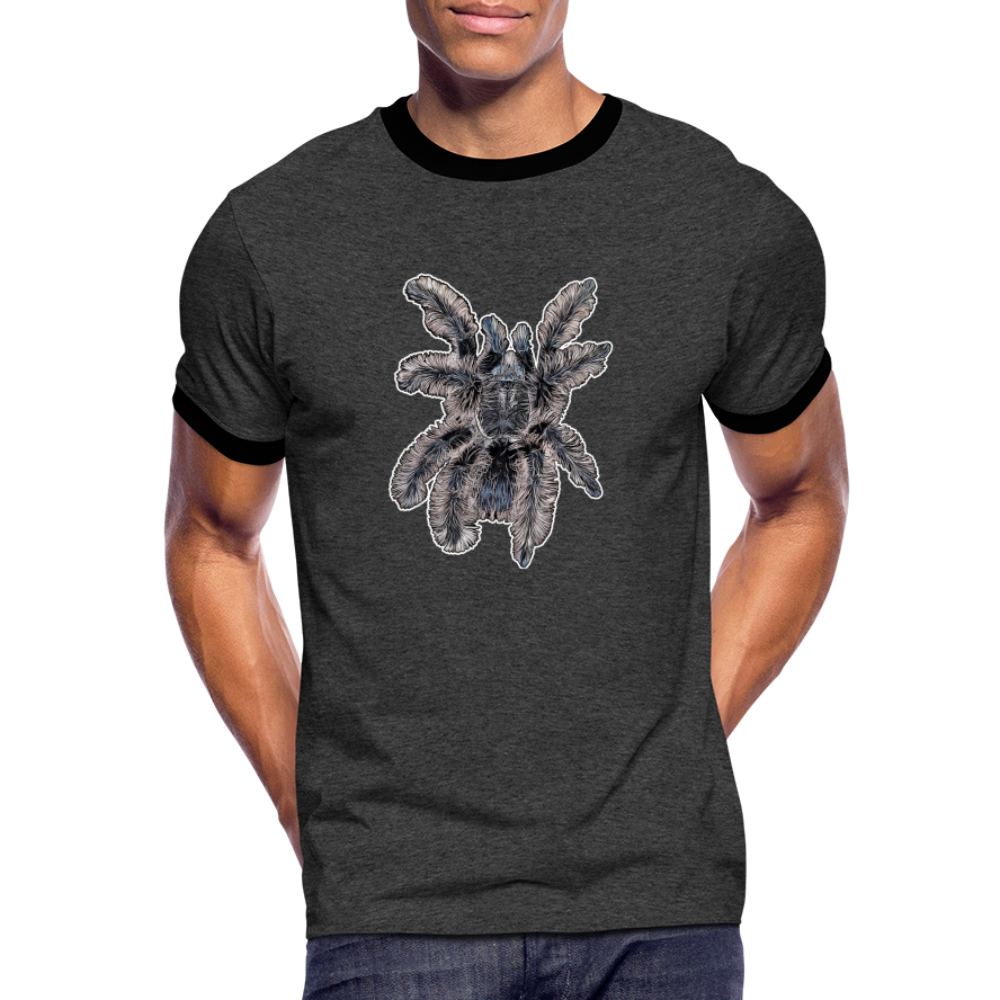 Männer Kontrast-T-Shirt Tliltocatl albopilosus - Anthrazit/Schwarz
