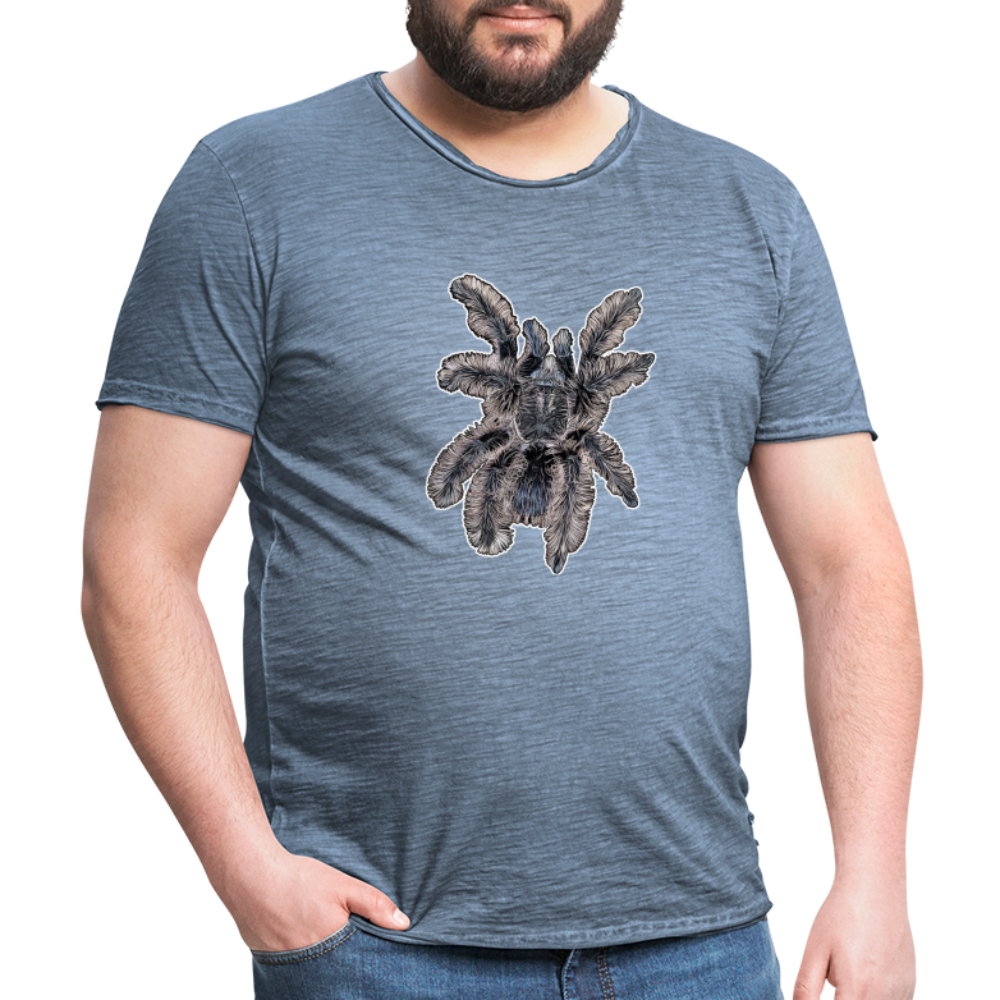 Männer Vintage T-Shirt Tliltocatl albopilosus - Vintage Denim