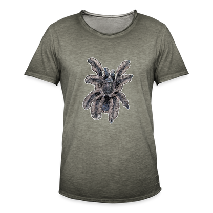 Männer Vintage T-Shirt Tliltocatl albopilosus - Vintage Khaki