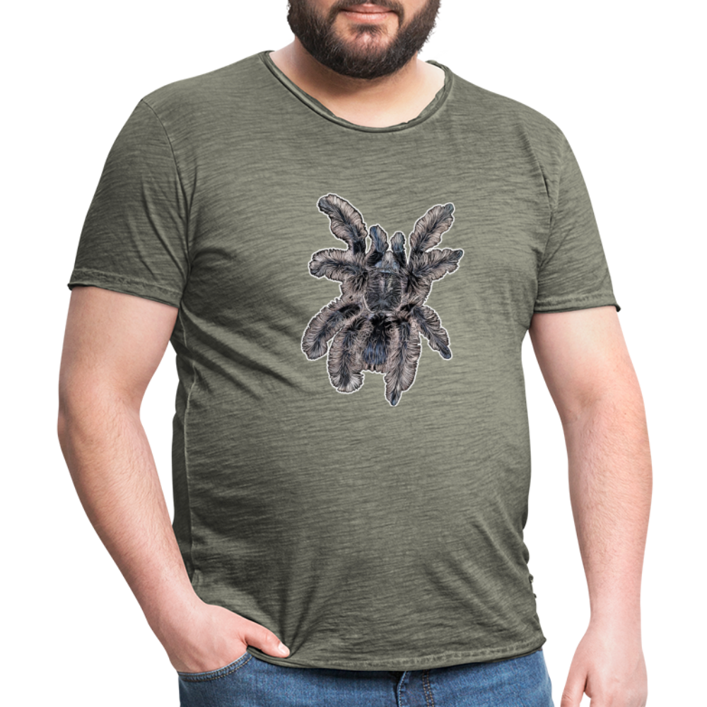Männer Vintage T-Shirt Tliltocatl albopilosus - Vintage Khaki