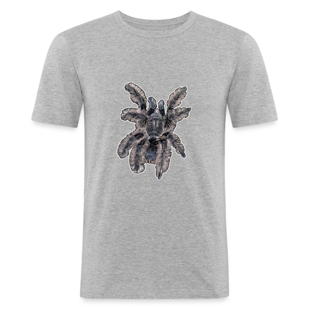 Männer Slim Fit T-Shirt Tliltocatl albopilosus - Grau meliert