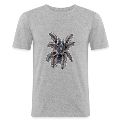 Männer Slim Fit T-Shirt Tliltocatl albopilosus - Grau meliert
