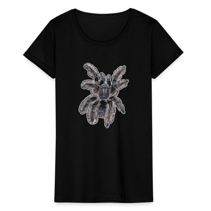 Frauen Fruit of the Loom T-Shirt Tliltocatl albopilosus - Schwarz