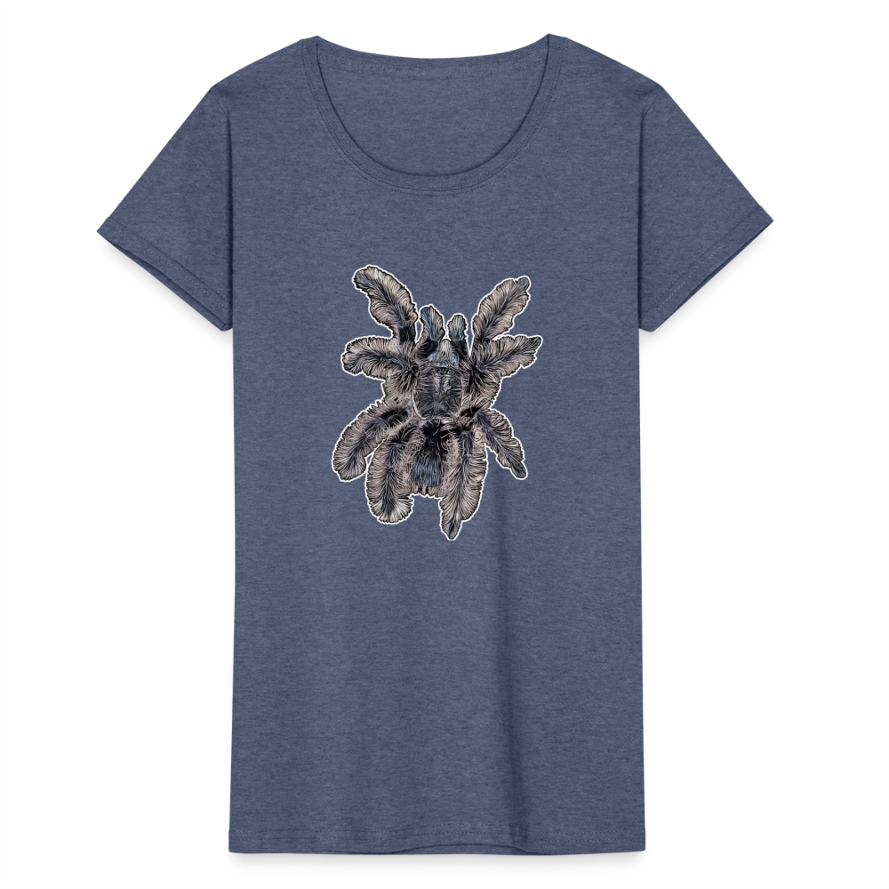 Frauen Fruit of the Loom T-Shirt Tliltocatl albopilosus - Navy meliert