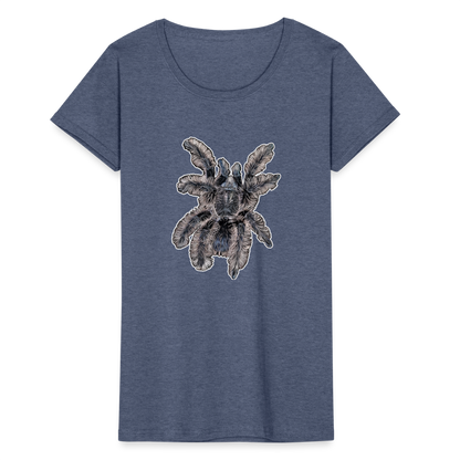 Frauen Fruit of the Loom T-Shirt Tliltocatl albopilosus - Navy meliert