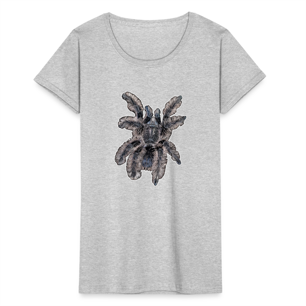 Frauen Fruit of the Loom T-Shirt Tliltocatl albopilosus - Grau meliert