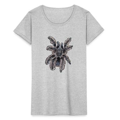 Frauen Fruit of the Loom T-Shirt Tliltocatl albopilosus - Grau meliert