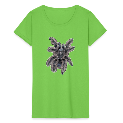 Frauen Fruit of the Loom T-Shirt Tliltocatl albopilosus - Hellgrün