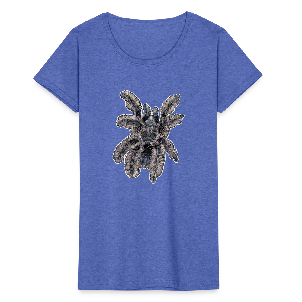 Frauen Fruit of the Loom T-Shirt Tliltocatl albopilosus - Blau meliert