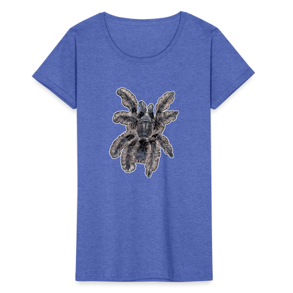 Frauen Fruit of the Loom T-Shirt Tliltocatl albopilosus - Blau meliert